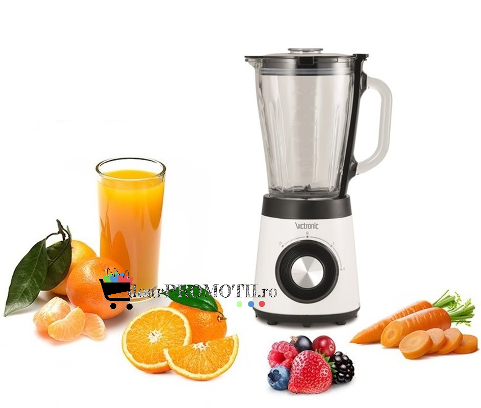 Blender electric, 500W, cu Cana din Plastic 1,50 Litri, Victronic